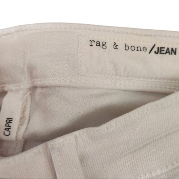 Rag & Bone Distressed White Skinny Full Length. Style - Capri 25 - Picture 5 of 9